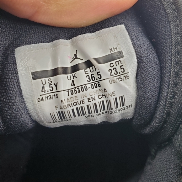 🌹 Air Jordan 1 Retro High GS 4.5Y Women 6 Shoes Gold" 2016 (705300-008) - Picture 3 of 13